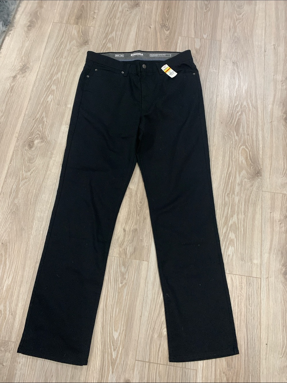 Sonoma Men's Black Straight Jeans